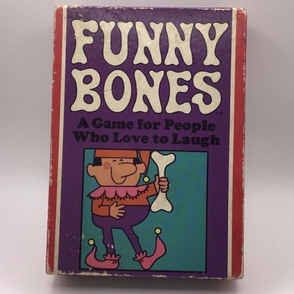 VINTAGE 1968 PARKER BROTHERS FUNNY BONES , A GAME FOR PEOPLE WHO LOVE TO LAUGH
